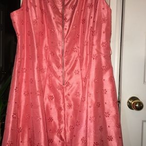 Peach Satin Sun Dress